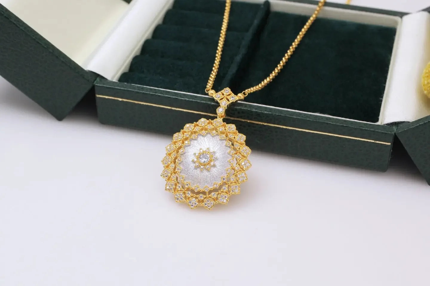 Light Luxury 925 Silver Brushed Pendant Necklace - CRYSTALOIL