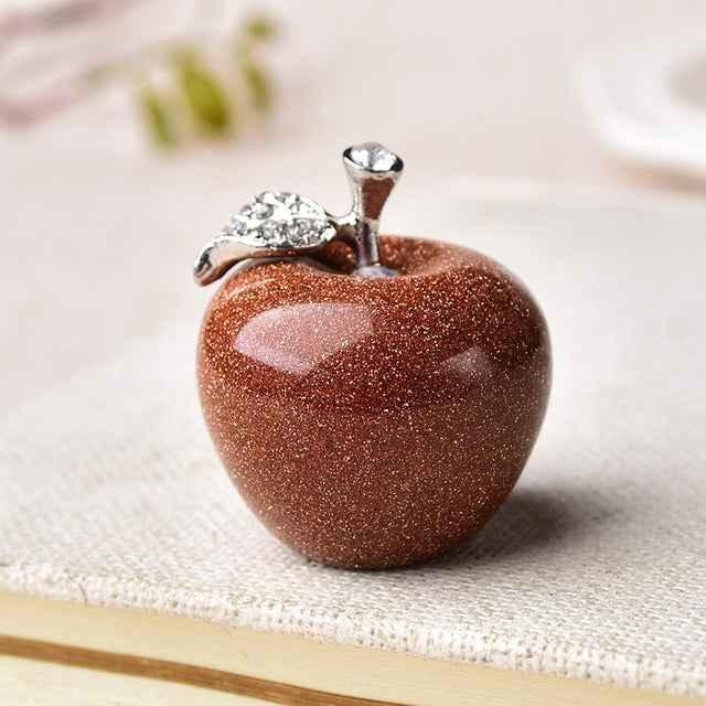 Natural Crystal Apple Colorful Quartz Stone Opal Decoration - CRYSTALOIL