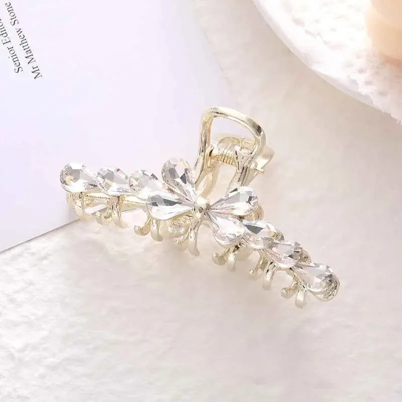 Light Luxury Medium Hair Clip, Female Crystal Elegant Fashion - CRYSTALOIL