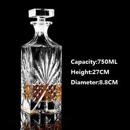 Large Crystal Glass Wine Bottle Creative Red Wine Decanter - CRYSTALOIL