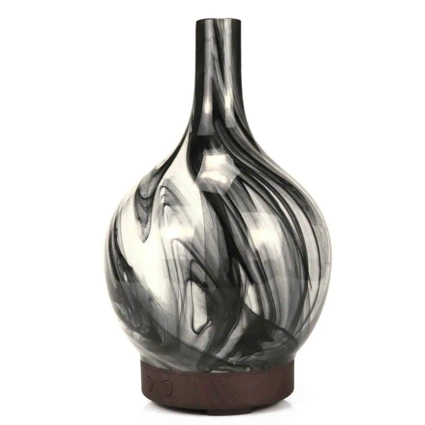 Ceramic Ultrasonic Aroma Diffuser - Enhance Your Space with Tranquil Ink Painting Design - CRYSTALOIL