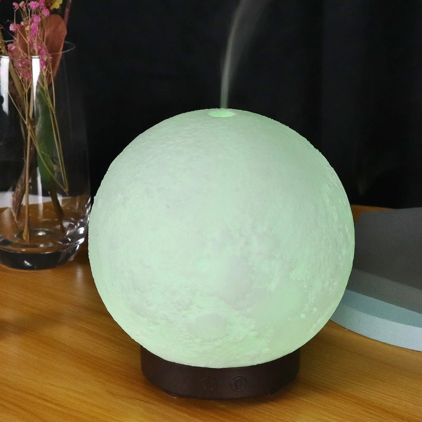 Moon Light Ultrasonic Humidifier Aroma Diffuser, Moon Light Ultrasonic Humidifier Aroma Diffuser, blending soothing humidity with aroma - CRYSTALOIL