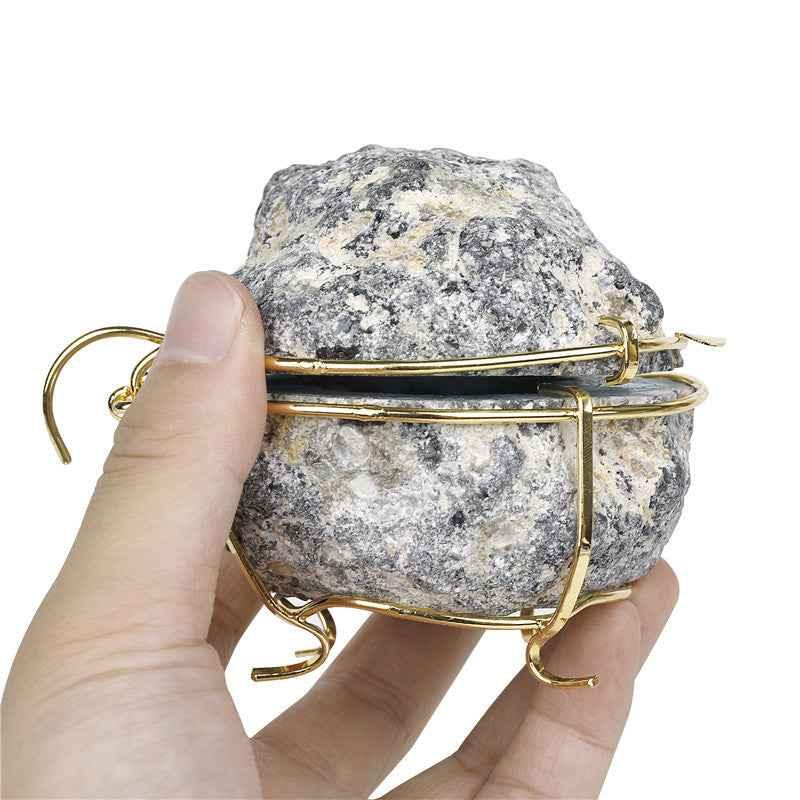 Natural Crystal celestine Agate Geode Cornucopia Jewelry Box - CRYSTALOIL