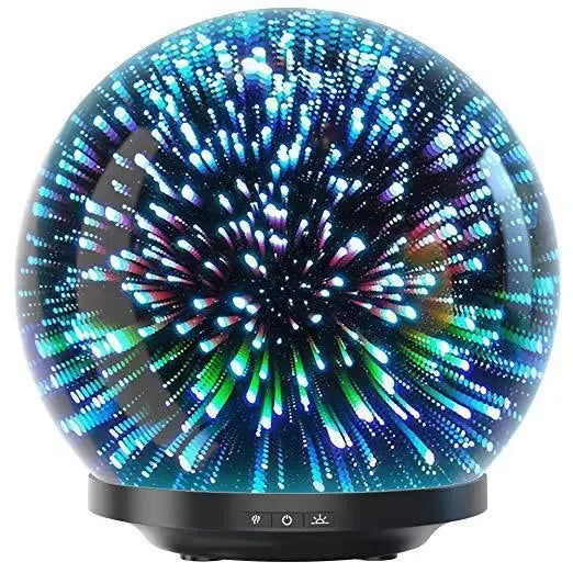 3D Glass 250ML Colorful Aroma Diffuser, combining functionality with aesthetic appeal, - CRYSTALOIL