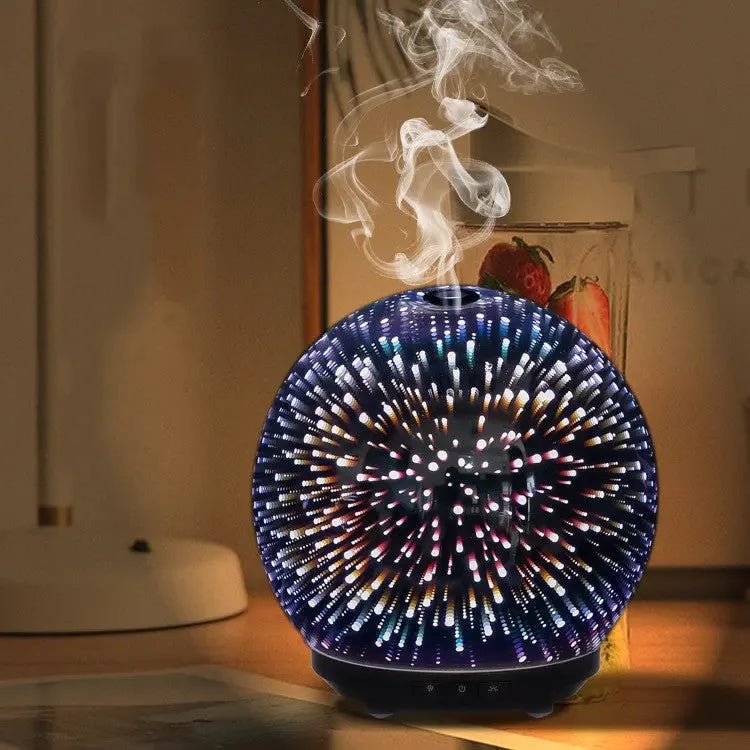 3D Glass 250ML Colorful Aroma Diffuser, combining functionality with aesthetic appeal, - CRYSTALOIL
