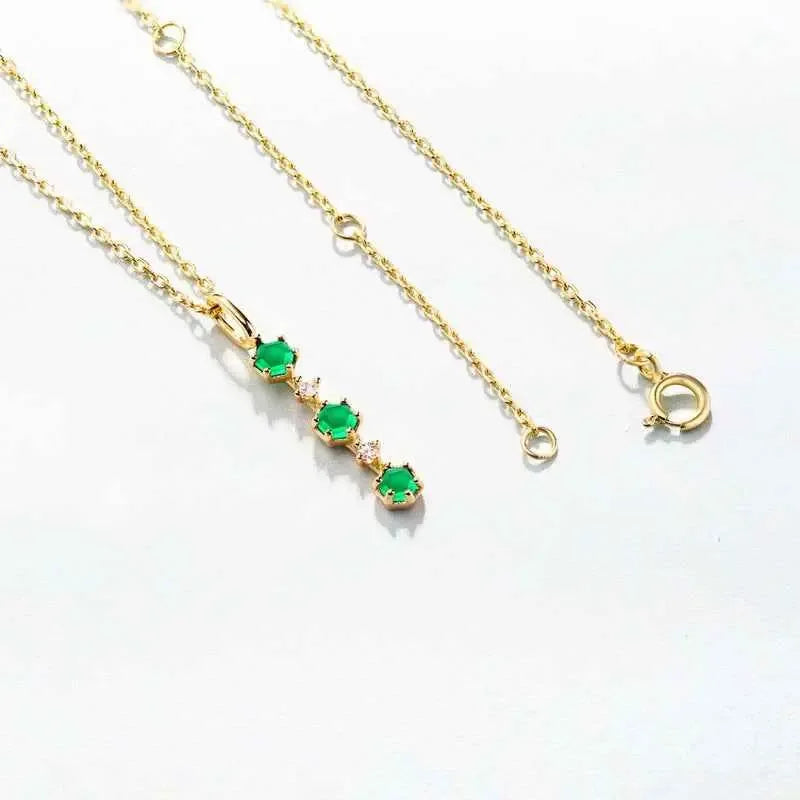 Natural Mozambique Garnet Pendant in Gold-Plated Setting - CRYSTALOIL