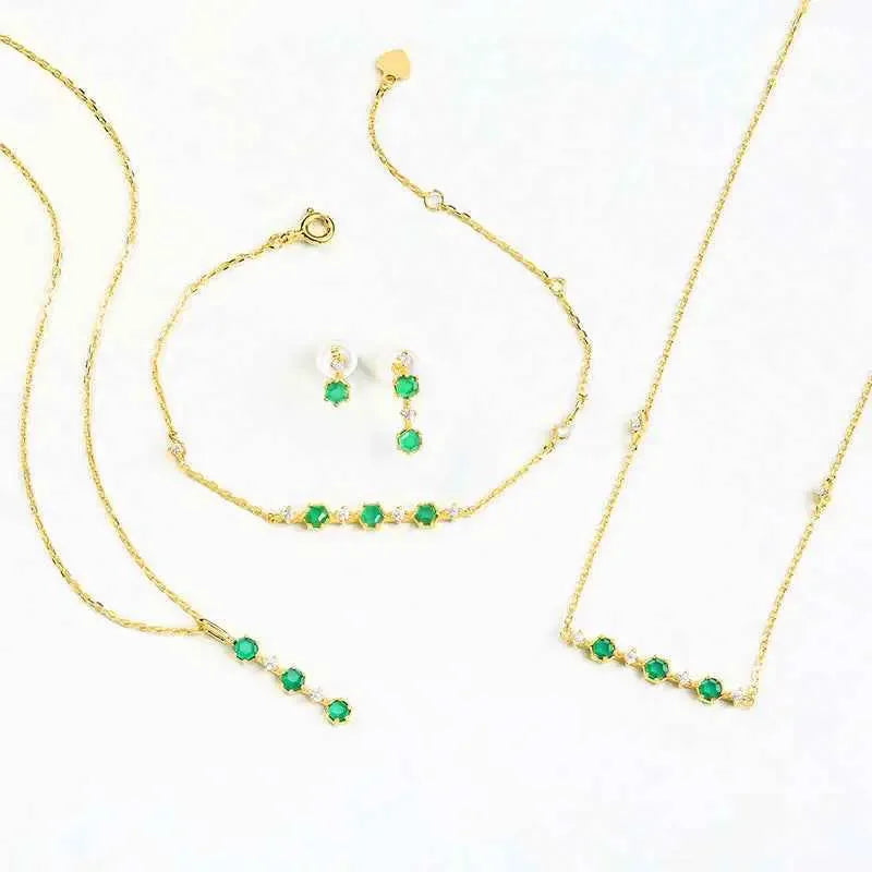 Natural Mozambique Garnet Pendant in Gold-Plated Setting - CRYSTALOIL