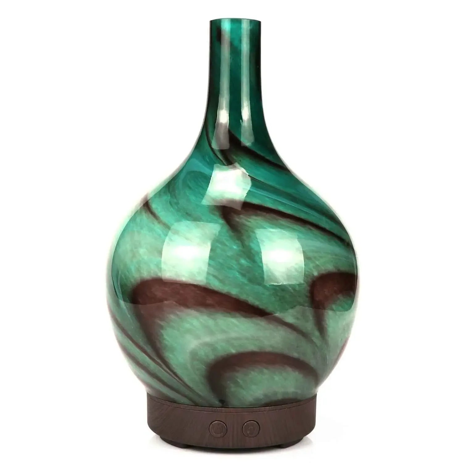 Ceramic Ultrasonic Aroma Diffuser - Enhance Your Space with Tranquil Ink Painting Design - CRYSTALOIL