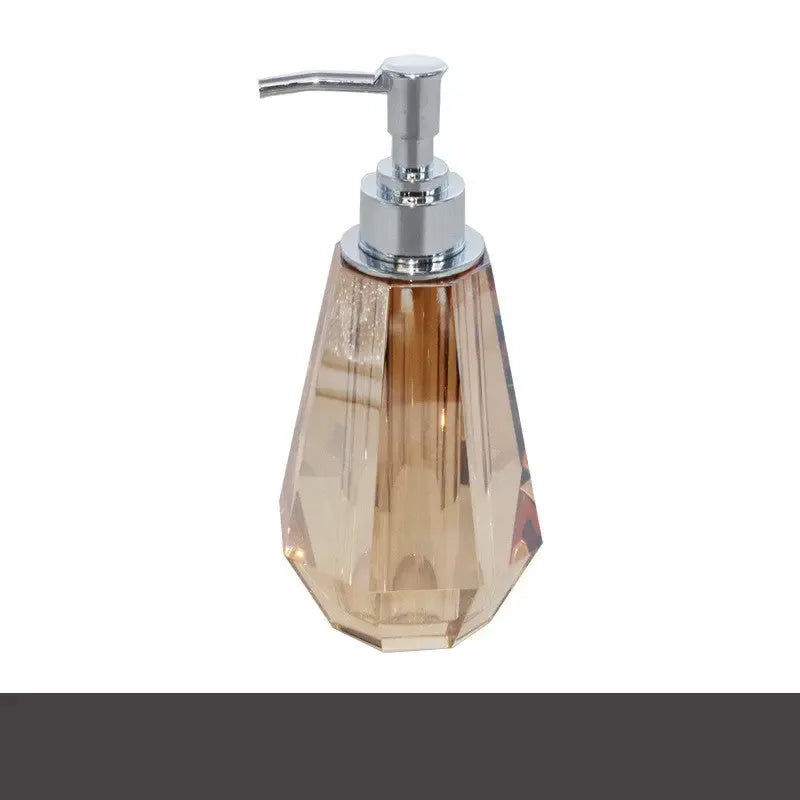 European Style Light Luxury Crystal Hand Soap Bottle Soap Liquid Bottle - CRYSTALOIL