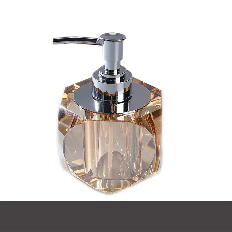 European Style Light Luxury Crystal Hand Soap Bottle Soap Liquid Bottle - CRYSTALOIL