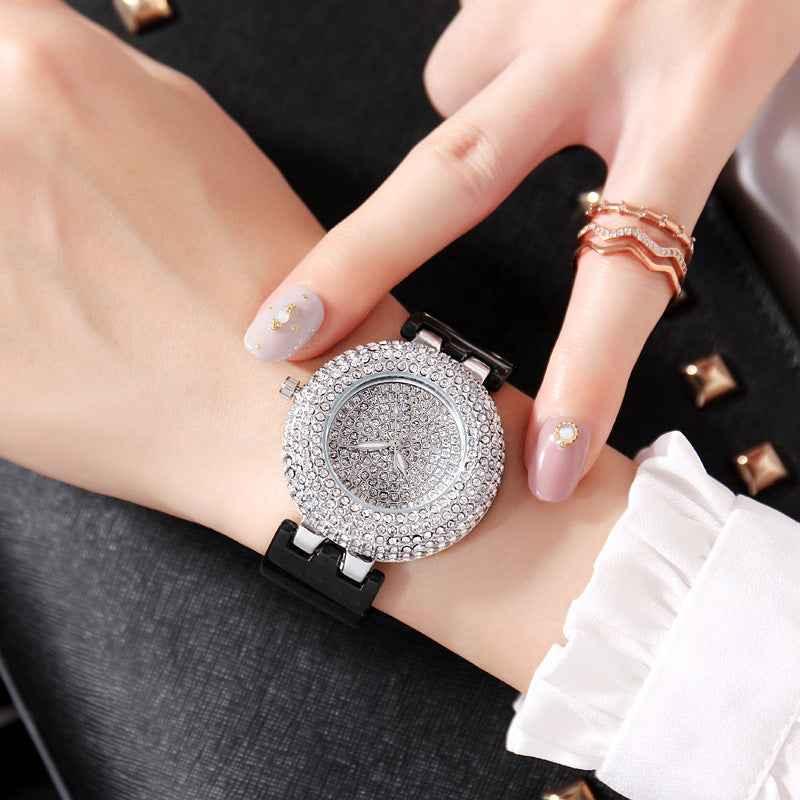 Watch, Stars And Diamonds British Watch Luxury Watch, is a luxurious timepiece adorned with celestial-inspired motifs and sparkling diamond accents - CRYSTALOIL
