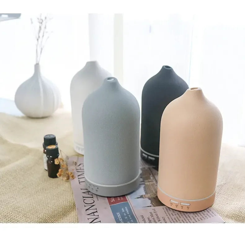 Ceramic Humidifier Diffuser Frosted Ceramic Aroma Diffuser - CRYSTALOIL