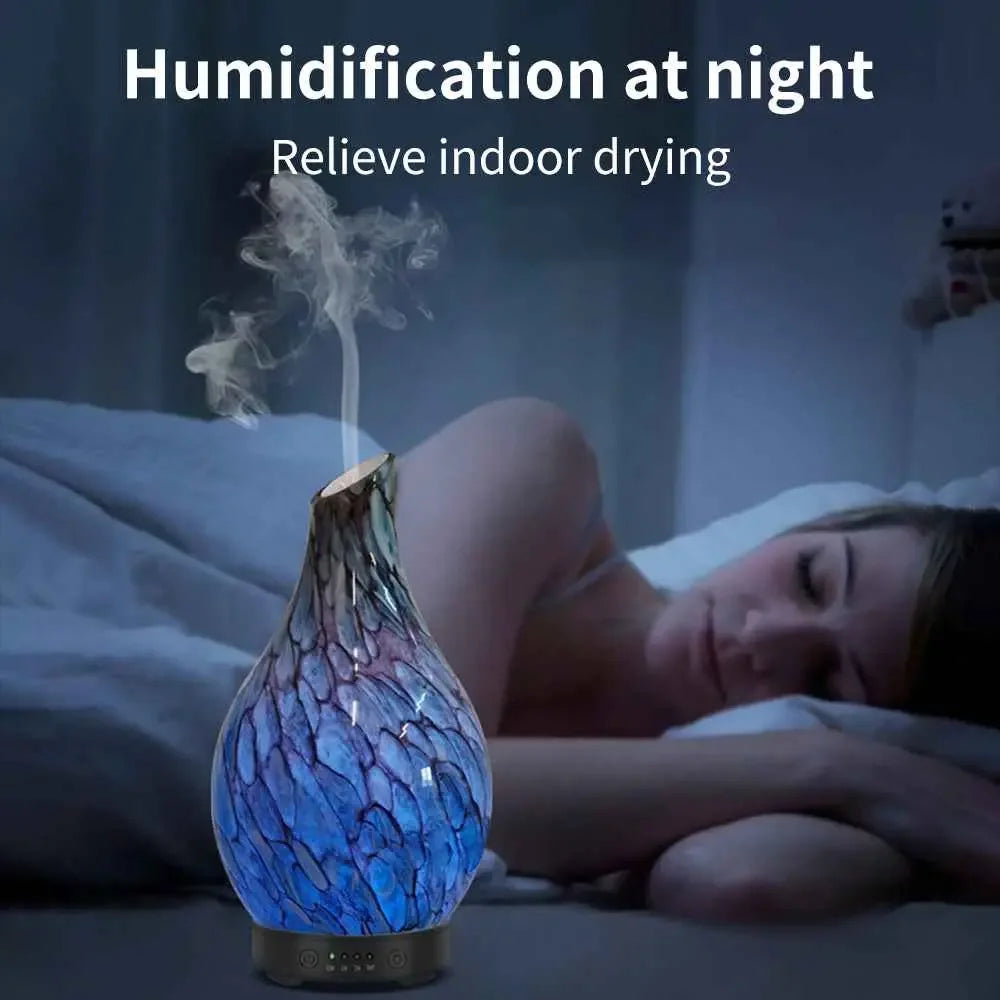 Colorful Aroma Diffuser Cobblestone - Enhance Your Space with a Colorful Aroma Diffuser - CRYSTALOIL