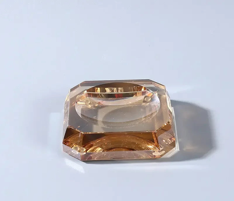 Net Celebrity Light Luxury Crystal Wash Set High-end Soap Box Shower Gel Hand Sanitizer Bottled Jar Decorative Ornaments - CRYSTALOIL