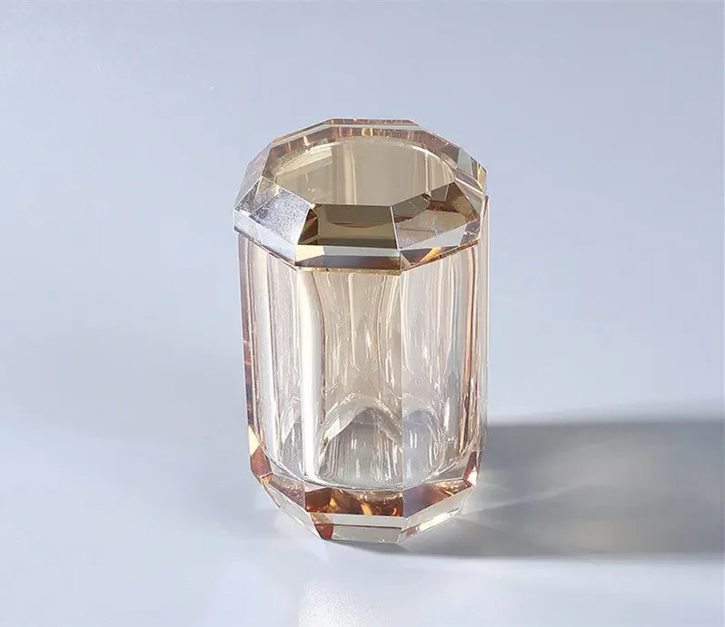 Net Celebrity Light Luxury Crystal Wash Set High-end Soap Box Shower Gel Hand Sanitizer Bottled Jar Decorative Ornaments - CRYSTALOIL