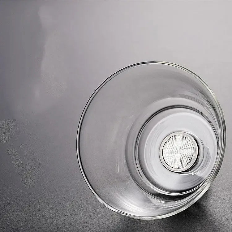 Kung Fu Tea Cup Simple Magnetic Tea Brewing Maker Glass Tea Set - CRYSTALOIL