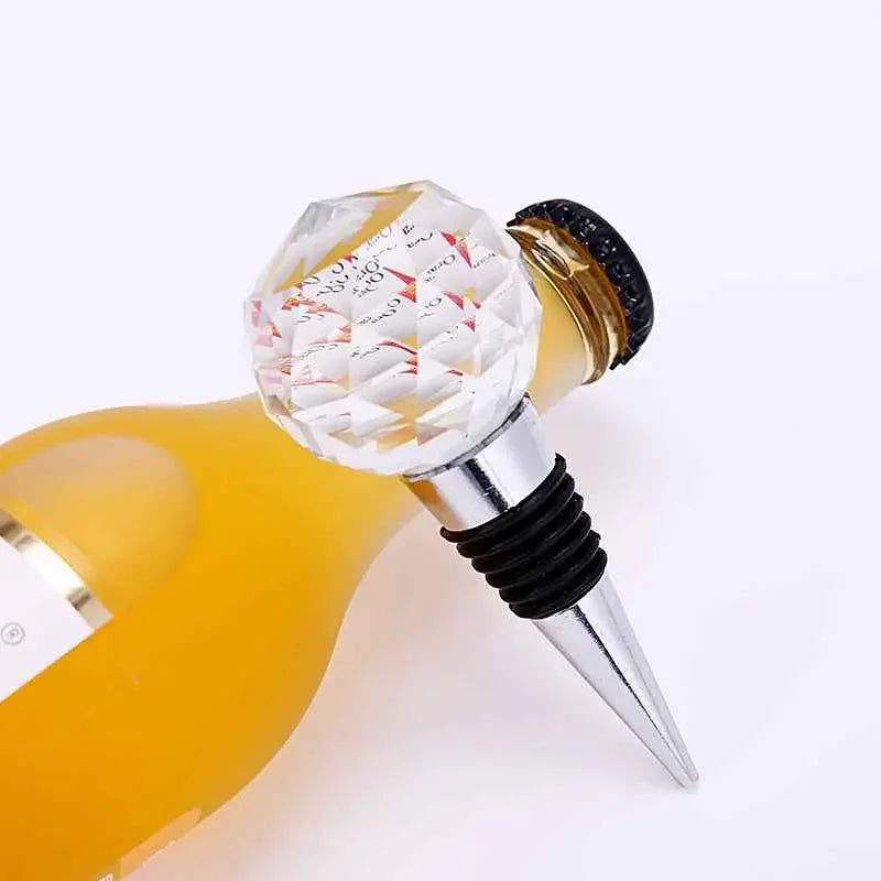 Crystal Ball Wine Stopper - Elegant Modern Closure for Wine Bottles - CRYSTALOIL