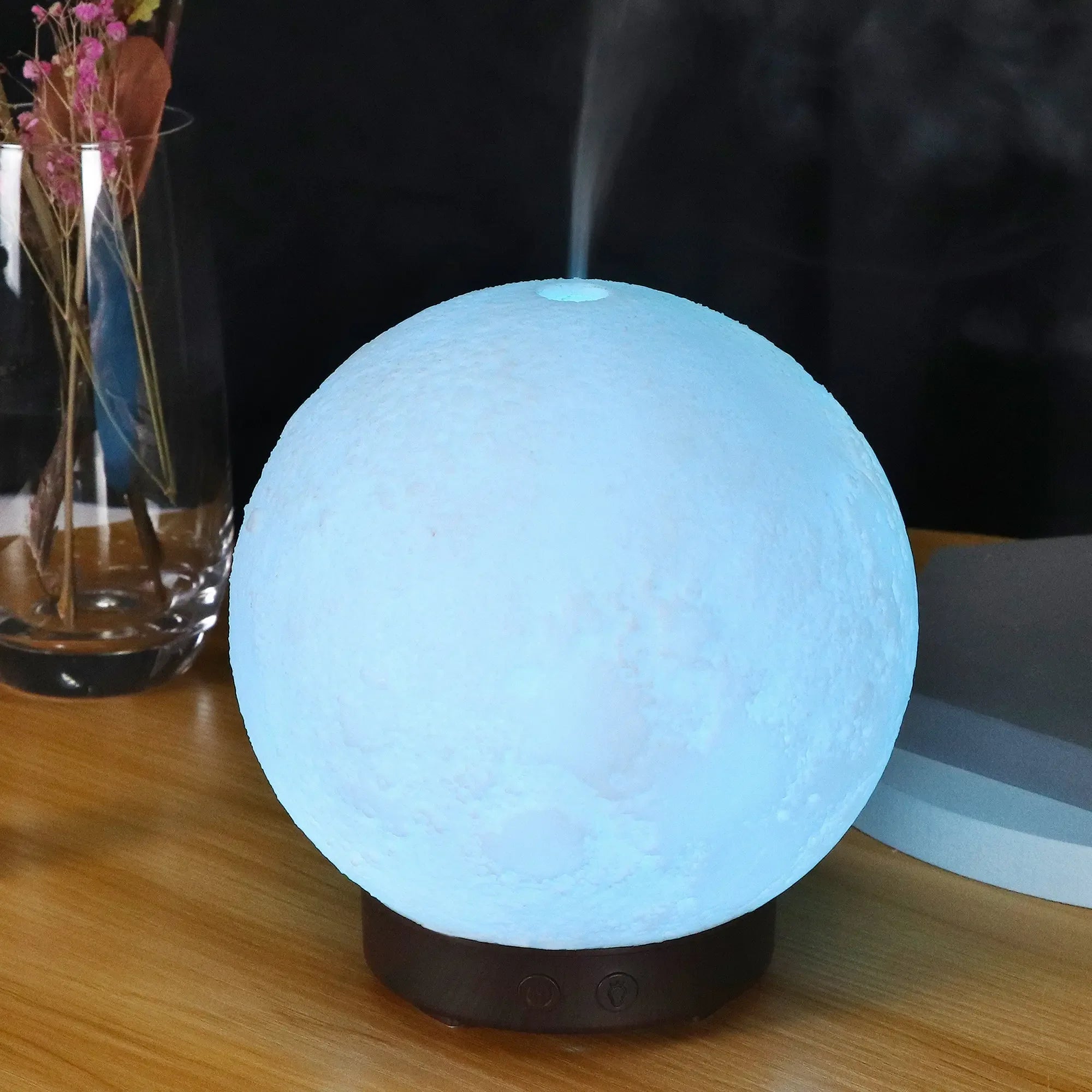 Moon Light Ultrasonic Humidifier Aroma Diffuser, Moon Light Ultrasonic Humidifier Aroma Diffuser, blending soothing humidity with aroma - CRYSTALOIL