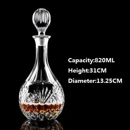 Large Crystal Glass Wine Bottle Creative Red Wine Decanter - CRYSTALOIL