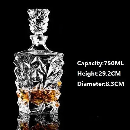 Large Crystal Glass Wine Bottle Creative Red Wine Decanter - CRYSTALOIL