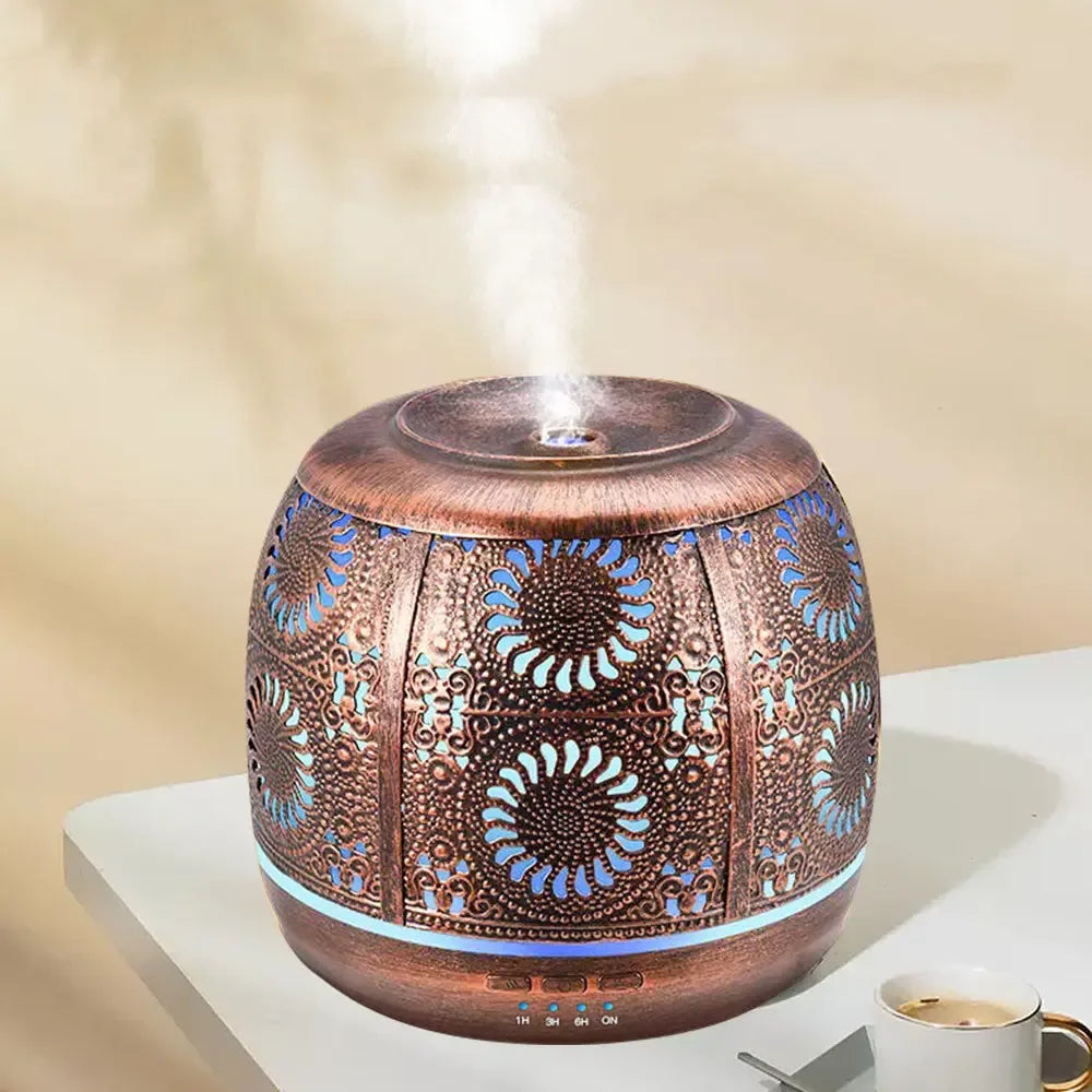 Retro home aroma diffuser, elegantly combines vintage aesthetics with modern functionality, effortlessly infusing your living space with soothing scents - CRYSTALOIL
