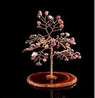 Crystal Lucky Tree Lucky Tree Natural Agate Piece Lucky Tree, Crafted with meticulous attention, this enchanting piece radiates positive energy - CRYSTALOIL