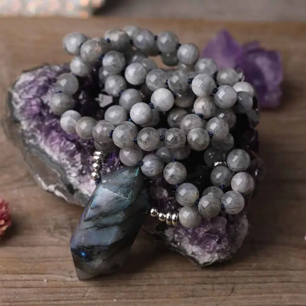 Handmade Labradorite Pendant Necklace - Unique Labradorite Pendant Jewelry - CRYSTALOIL