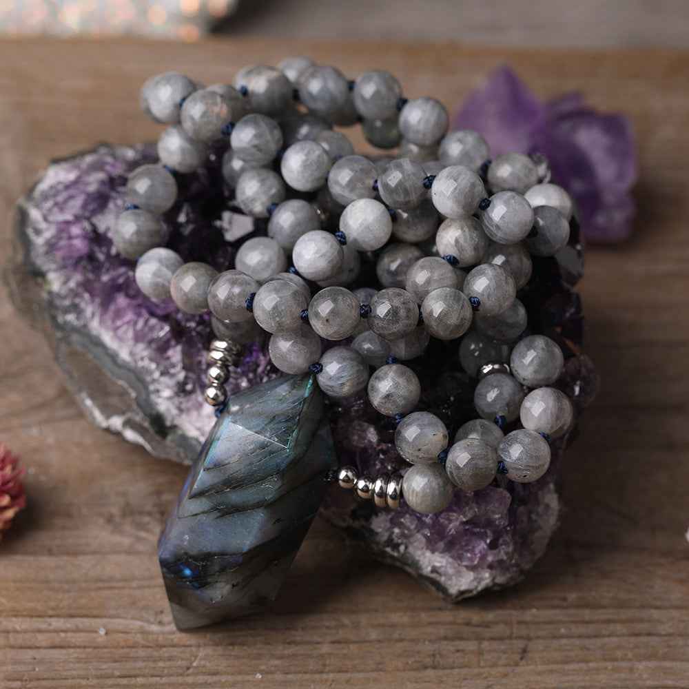Handmade Labradorite Pendant Necklace - Unique Labradorite Pendant Jewelry - CRYSTALOIL