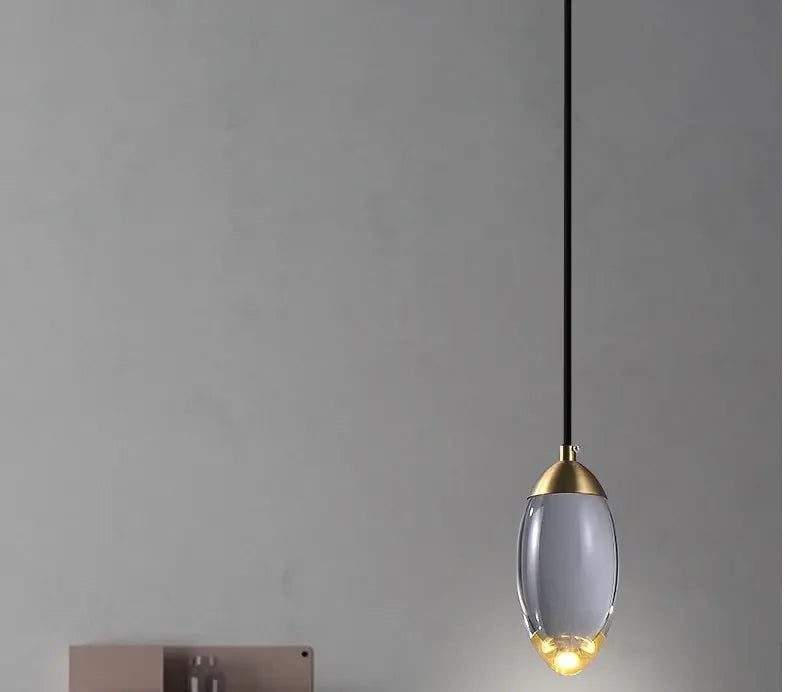 Postmodern All Copper Crystal Chandelier Bedroom - CRYSTALOIL