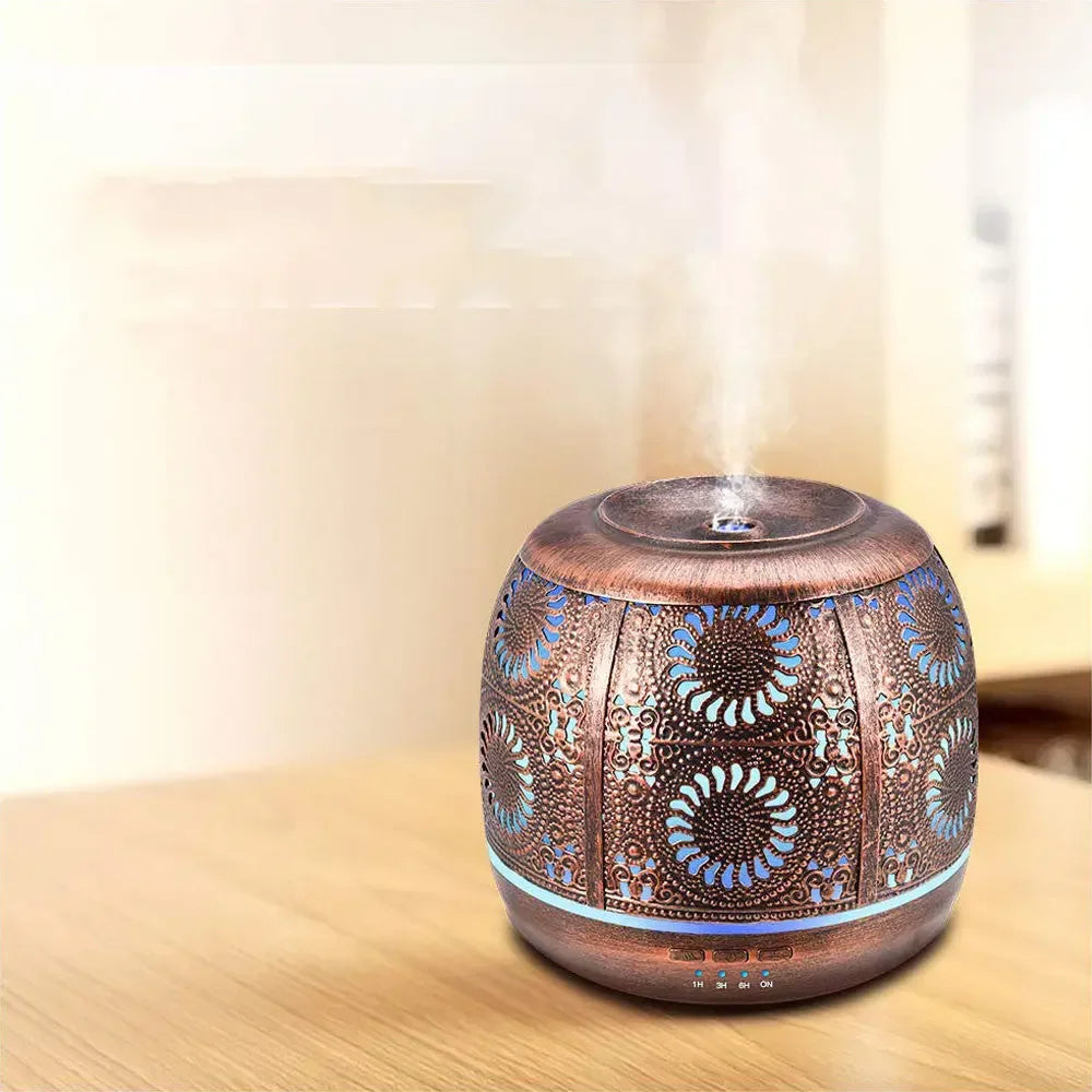 Retro home aroma diffuser, elegantly combines vintage aesthetics with modern functionality, effortlessly infusing your living space with soothing scents - CRYSTALOIL