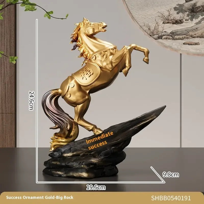 Horse Head Decoration Light Luxury High-end Crystal statue Wine Cabinet Decorations - CRYSTALOIL
