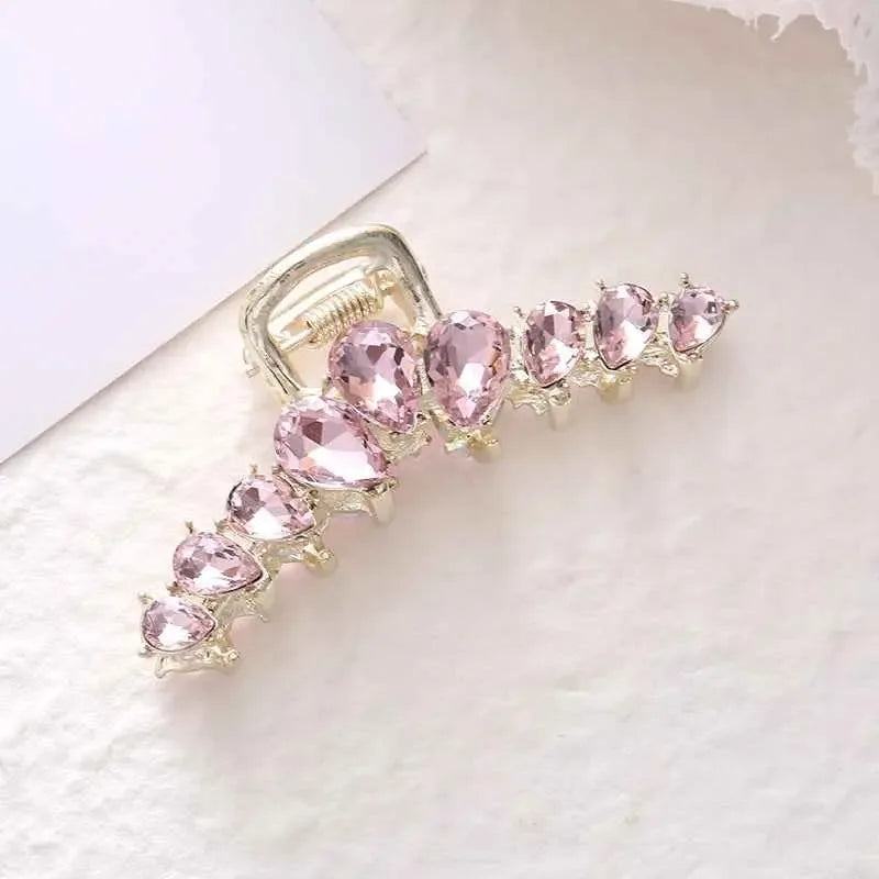 Light Luxury Medium Hair Clip, Female Crystal Elegant Fashion - CRYSTALOIL