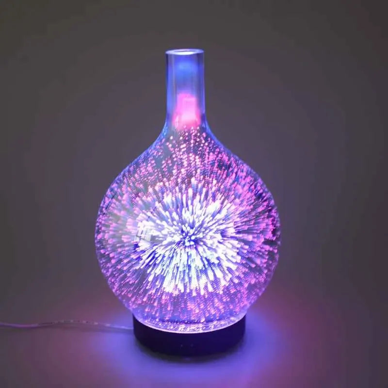 New Firework Ultrasonic Diffuser with Mesmerizing LED Light Display for Ambient Atmosphere - CRYSTALOIL