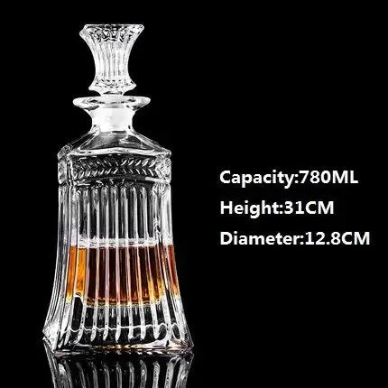 Large Crystal Glass Wine Bottle Creative Red Wine Decanter - CRYSTALOIL