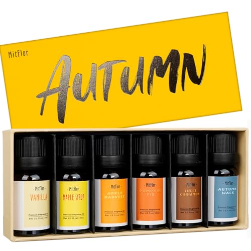6 Fall Scents for Diffusers, Candles & Soaps (10ml Each)