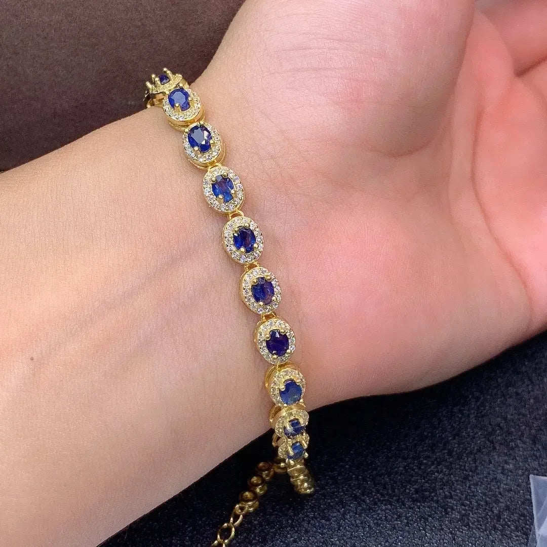 Natural Sri Lanka Sapphire Bracelet Crystals - CRYSTALOIL