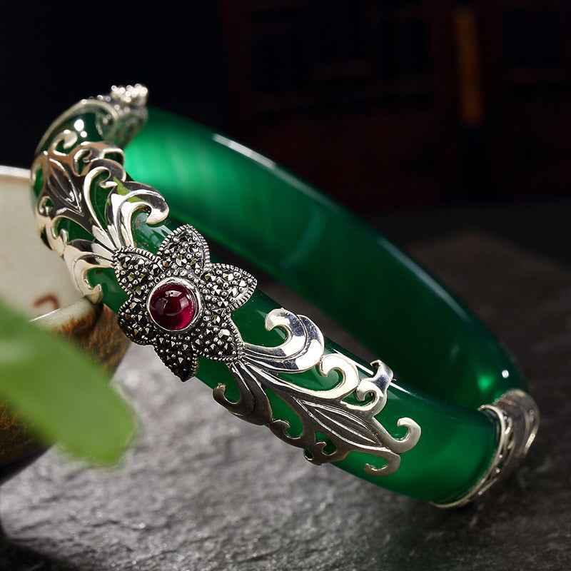 Sterling Silver Marksai Stone Inlay - CRYSTALOIL