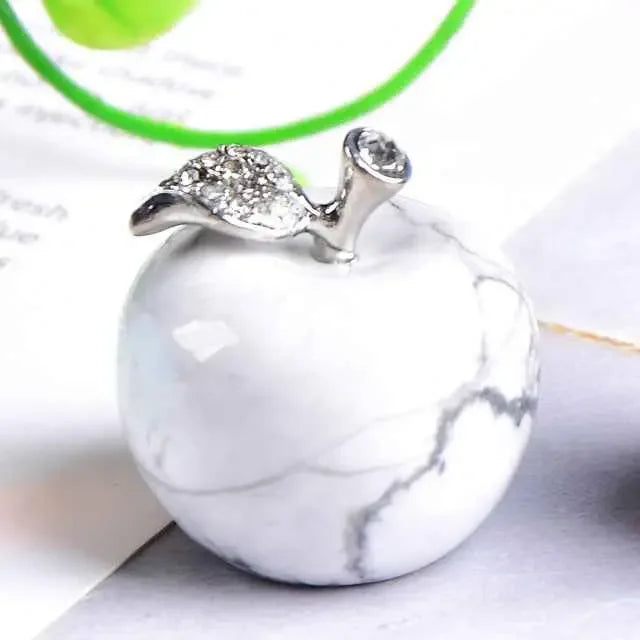 Natural Crystal Apple Colorful Quartz Stone Opal Decoration - CRYSTALOIL