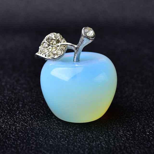 Natural Crystal Apple Colorful Quartz Stone Opal Decoration - CRYSTALOIL