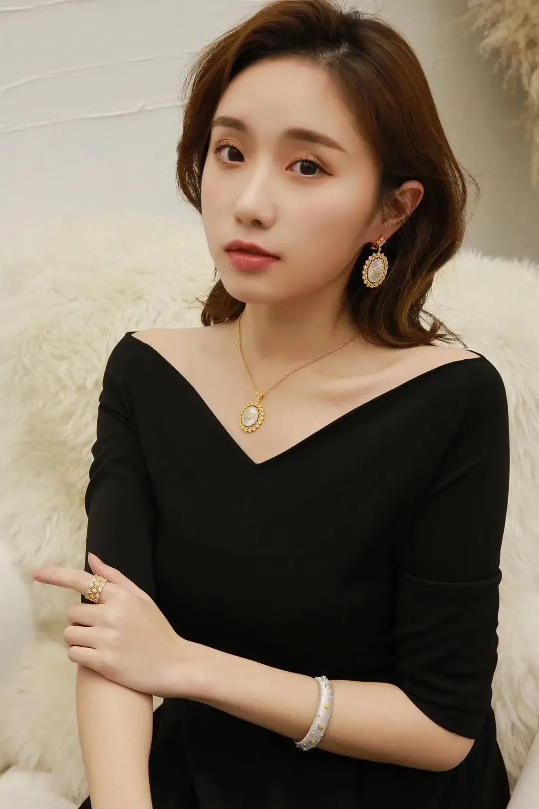 Light Luxury 925 Silver Brushed Pendant Necklace - CRYSTALOIL