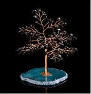 Crystal Lucky Tree Lucky Tree Natural Agate Piece Lucky Tree, Crafted with meticulous attention, this enchanting piece radiates positive energy - CRYSTALOIL