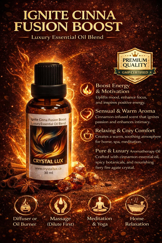 Premium Ignite Cinna Fusion Boost Luxury Essential Oil – Cinnamon, Grapefruit & Clove