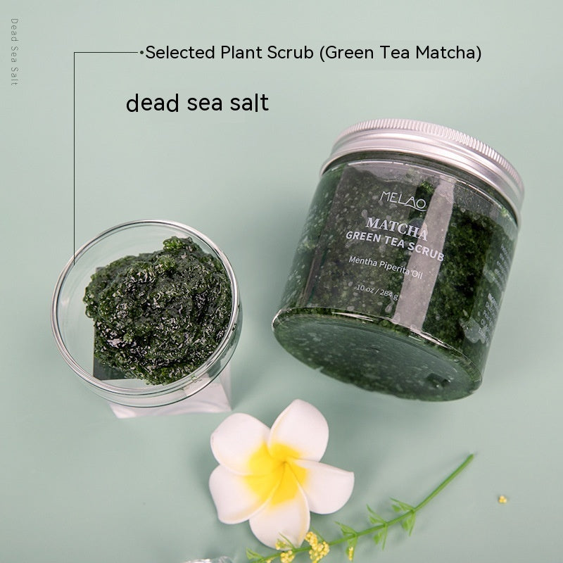 Green Tea Facial Scrub Exfoliating Sea Salt, offering a rejuvenating skincare - CRYSTALOIL