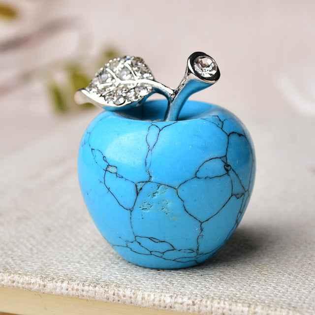Natural Crystal Apple Colorful Quartz Stone Opal Decoration - CRYSTALOIL