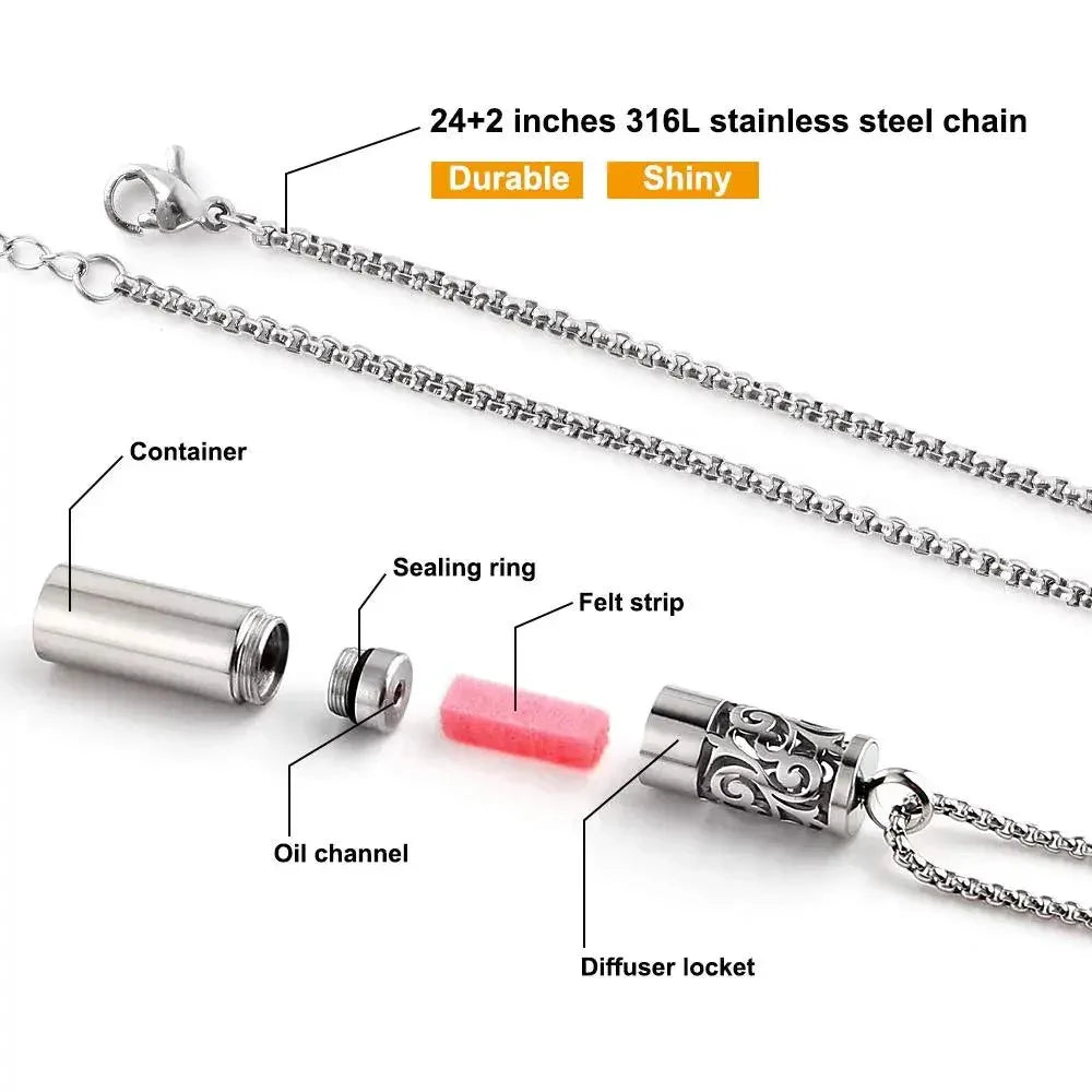 Maromalife Aromatherapy Diffuser Necklace - CRYSTALOIL