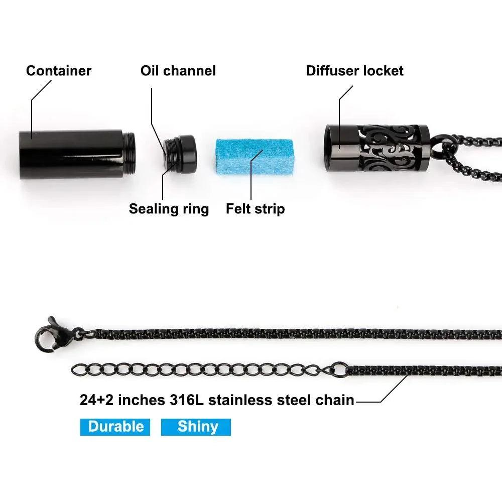 Maromalife Aromatherapy Diffuser Necklace - CRYSTALOIL