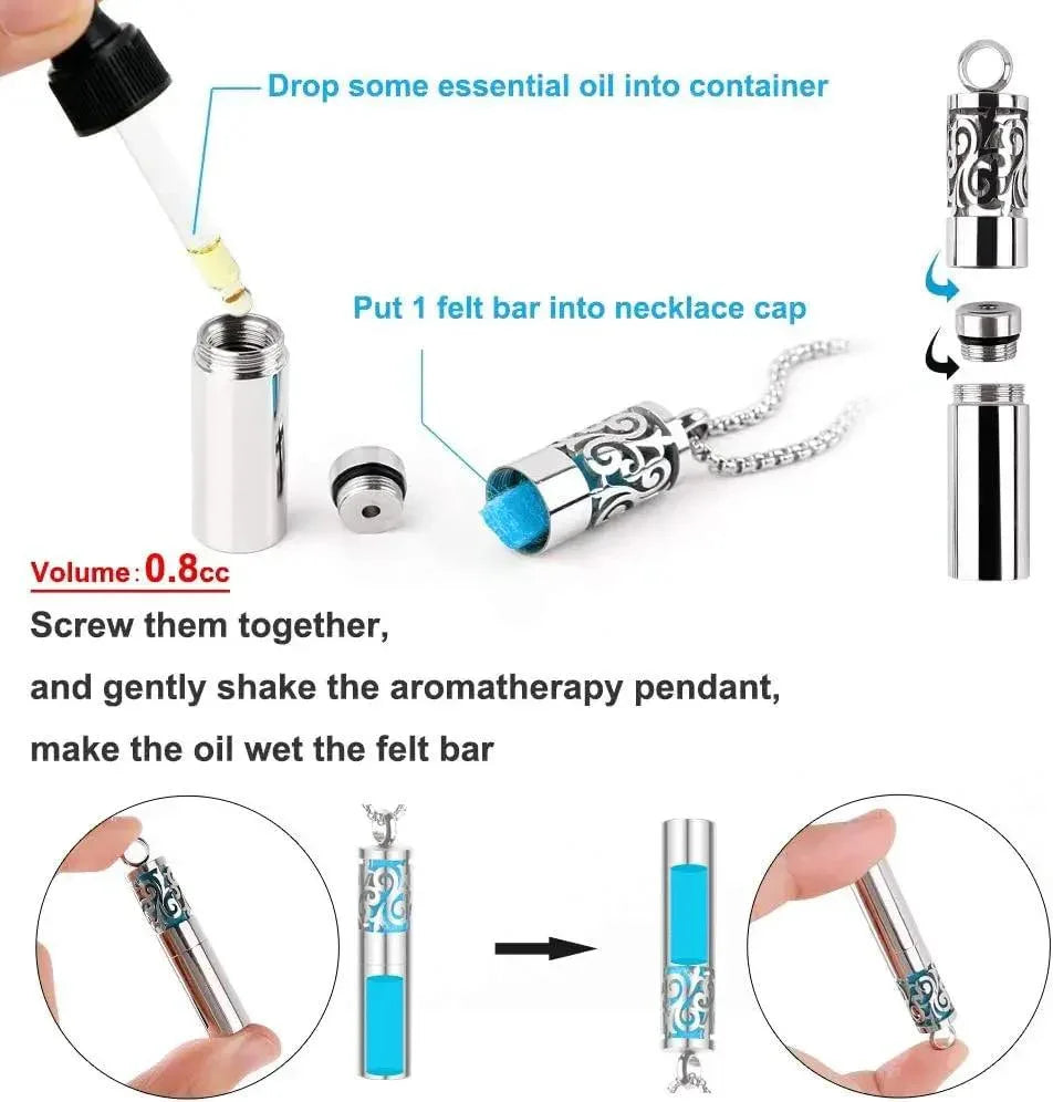 Maromalife Aromatherapy Diffuser Necklace - CRYSTALOIL