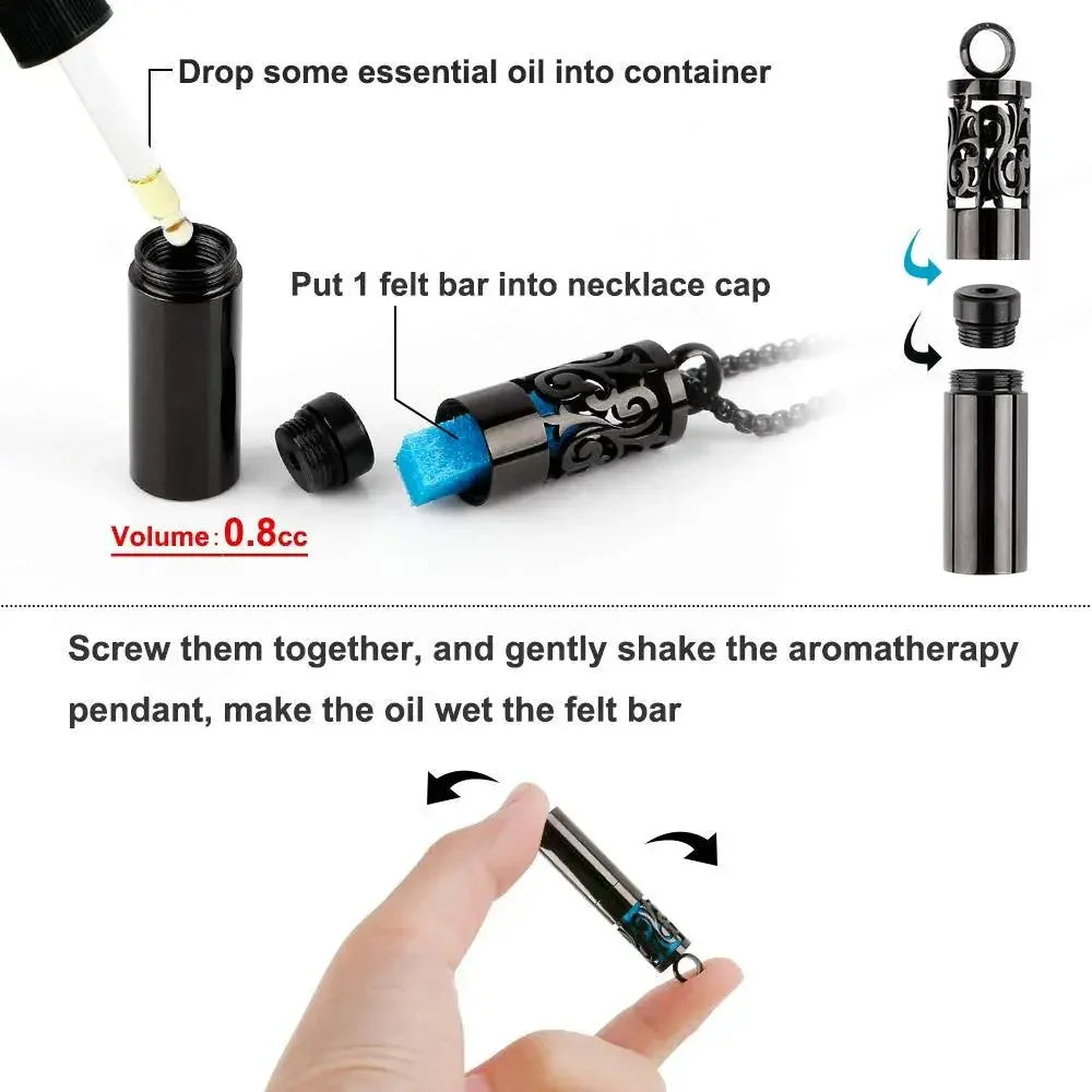 Maromalife Aromatherapy Diffuser Necklace - CRYSTALOIL