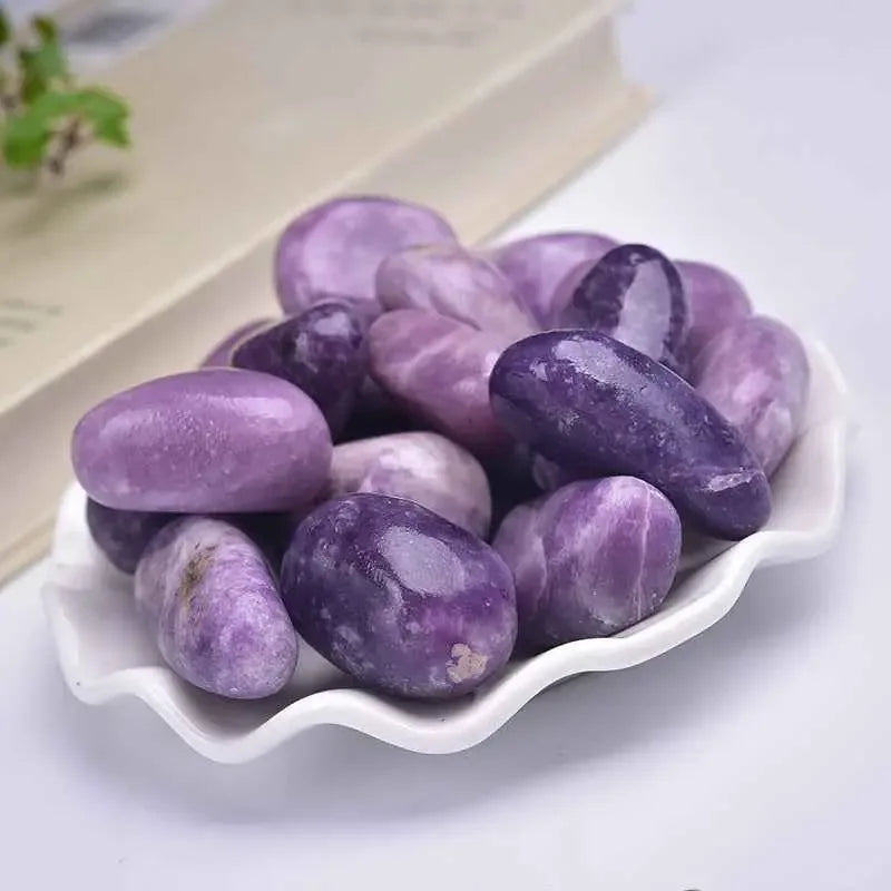 Natural Amethyst Healing Stones Tumble for Spiritual Wellness and Crystals - CRYSTALOIL