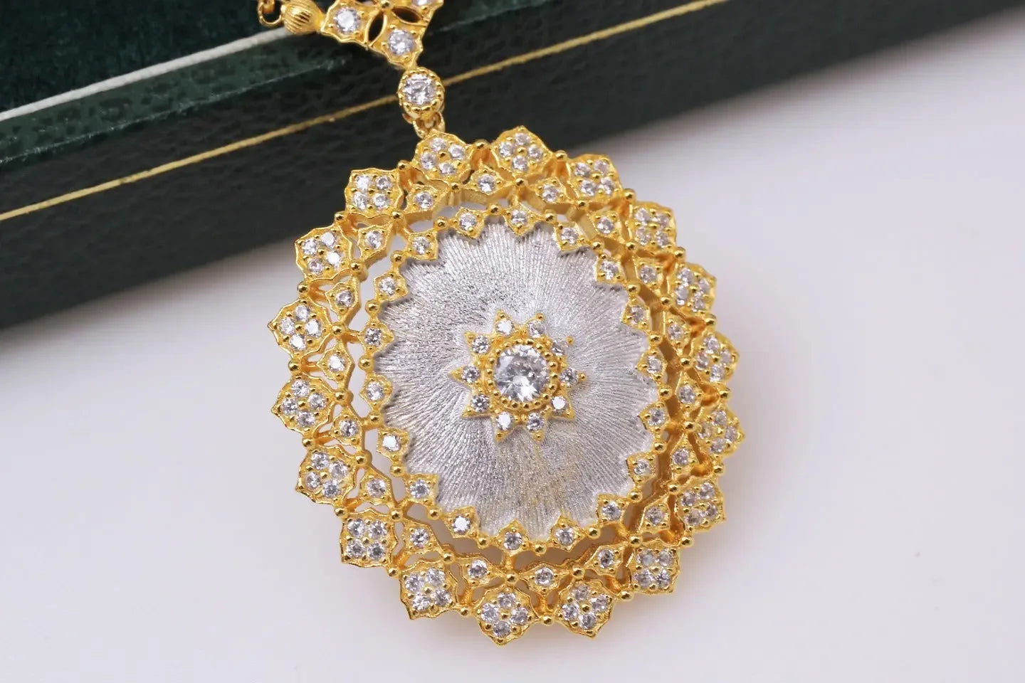 Light Luxury 925 Silver Brushed Pendant Necklace - CRYSTALOIL